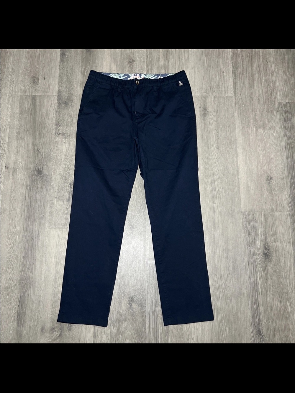 Men's Navy Casual Stretch Pants